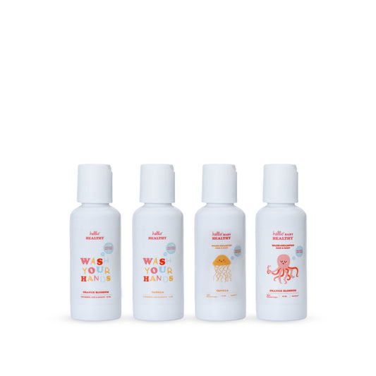 Mini Essentials Set (2 Hand Wash + 2 Shampoo & Body Wash)